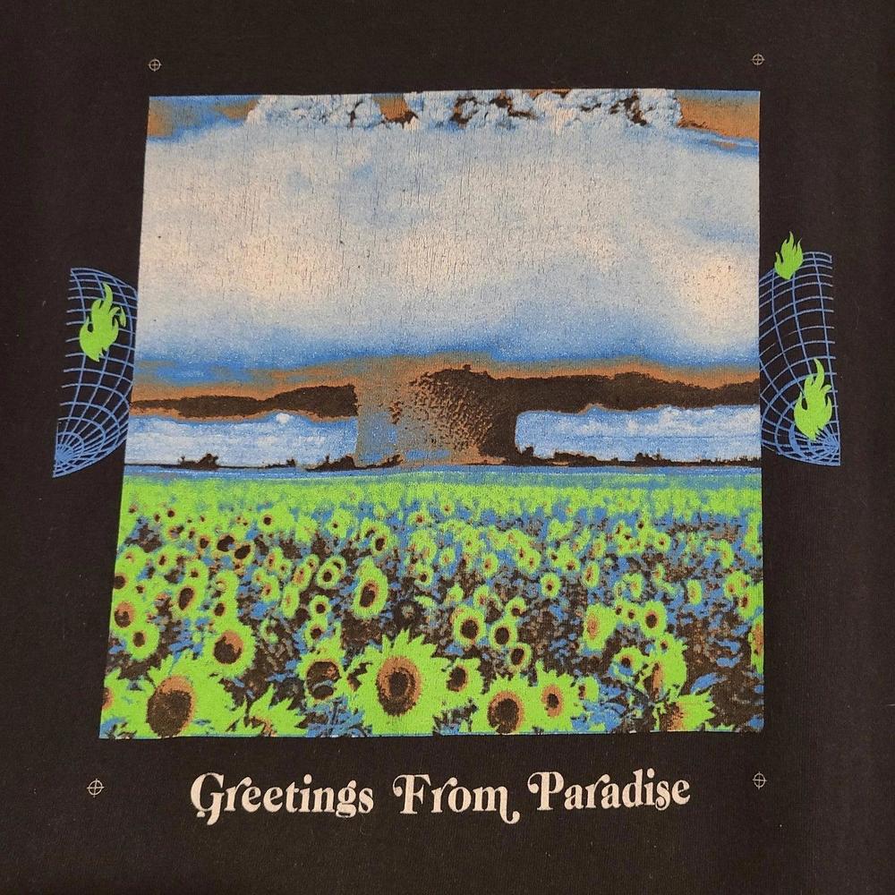 12OZ Soda Greetings Tillys Vaporwave Sunflowers Graphic Shirt Size M Medium